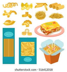 Different types of pasta