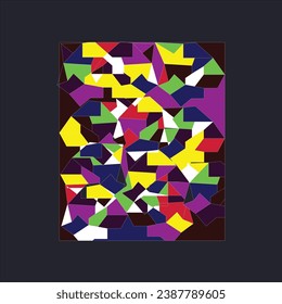 Different types Patten color Unique t shirt vector design