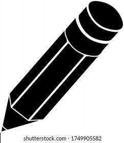 Verschiedene Arten von Bleistiften. Zeichnung, Vektorgrafik 