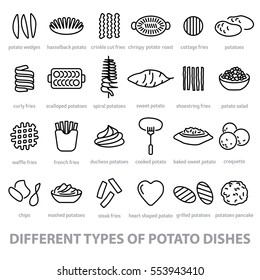 different types of potato dishes