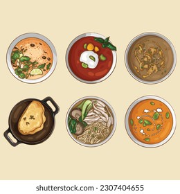 Different types of soups for every taste.