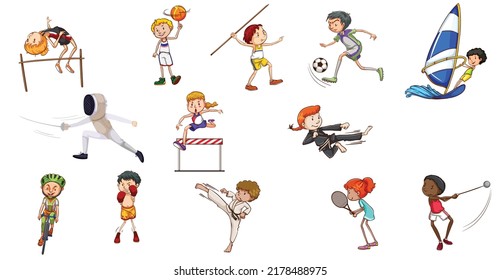 different types of sports played by people