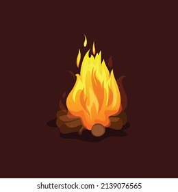 different types variety flames collection set vector