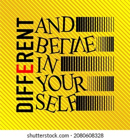 different typography, t-shirt graphics, vectors
