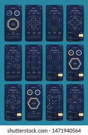 Different UI, UX, GUI screens and flat web icons for mobile apps, responsive website including Login, Create Account, Profile, Post, Inbox, Contact, Friends, Chat, Music, Setting and Calendar Screens.