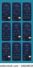Different UI, UX, GUI screens and flat web icons for mobile apps, responsive website including Login, Create Account, Profile, Post, Inbox, Contact, Friends, Chat, Music, Setting and Calendar Screens.
