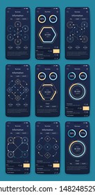 Different UI, UX, GUI screens and flat web icons for mobile apps, responsive website including Login, Create Account, Profile, Post, Inbox, Contact, Friends, Chat, Music, Setting and Calendar Screens.