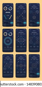 Different UI, UX, GUI screens and flat web icons for mobile apps, responsive website including Login, Create Account, Profile, Post, Inbox, Contact, Friends, Chat, Music, Setting and Calendar Screens.