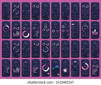 Different UI, UX, GUI screens and flat web icons for mobile apps, responsive website including Login, Create Account, Profile, Post, Inbox, Contact, Friends, Chat, Music, Setting and Calendar Screens.