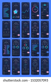 Different UI, UX, GUI screens and flat web icons for mobile apps, responsive website including Login, Create Account, Profile, Post, Inbox, Contact, Friends, Chat, Music, Setting and Calendar Screens.