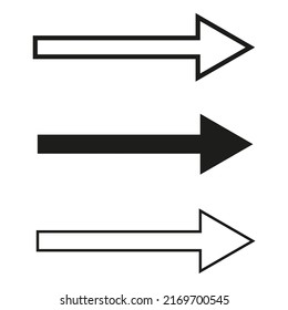 Diferentes flechas únicas de pincel. Diseño exclusivo de flecha. imagen de stock.