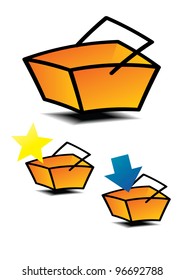 Different variants of image Shopping baskets
