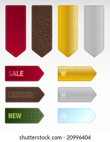 Different vector labels, price tags