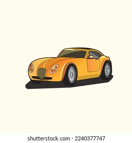 different vehicles, city transport, automobile service, side view cars vector illustration