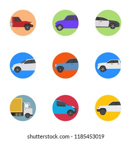 
Different Vehicles Flat Icons 
