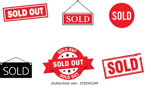 different versions of sales banners. tags and logos, made as vector graphics for sales websites.