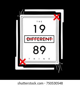 different vintage typography graphic vector design illustration, for t shirt printed product