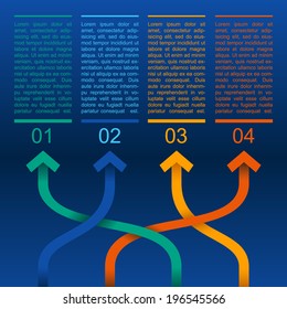 Different Way Infographics. Infographic design. Vector illustration.