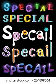 Different ways of writing 'special' illustration