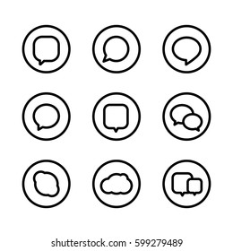 Different web icons. Social media pictograms template