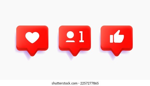 Diferentes informantes de la web clipat. Iconos 3D aislados en fondo blanco