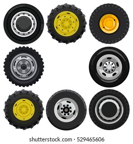 Different wheels for land transport