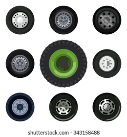 Different wheels on land transport