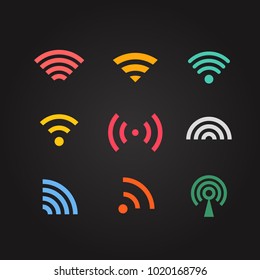 Different wireless color pictograms 