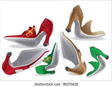 lot of different women's shoes