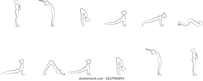 The different yoga postures done for fitness on daily basis