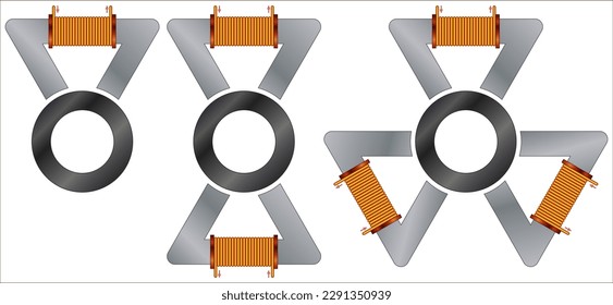 Differential driving mode of an axial bearing. 