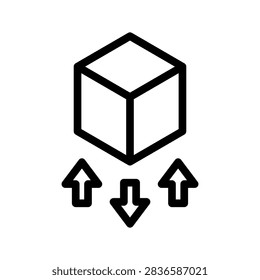 Differentiation Icon Vector Symbol Design Illustration