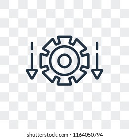 Differentiation vector icon isolated on transparent background, Differentiation logo concept