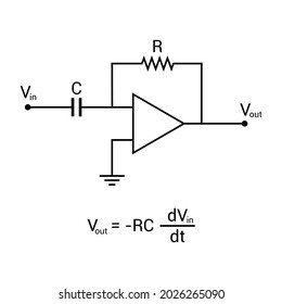 Differentiator Amplifier Circuit In Electronics