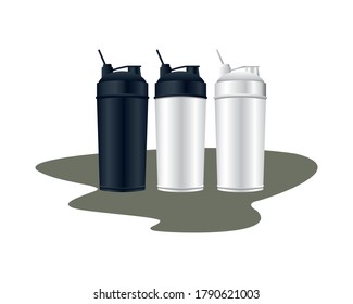 differents bottles packings products branding vector illustration design