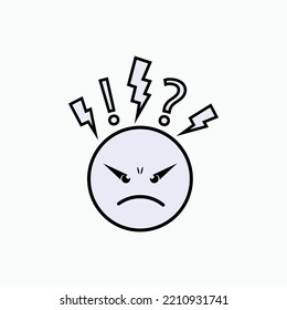 Difficult Icon. Complicated Symbol - Vector.