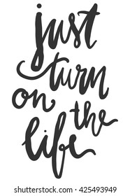 Difficult roads often lead to beautiful destinations. Modern calligraphic style. Hand lettering and custom typography for your designs: t-shirts, bags, for posters, invitations, cards, etc.