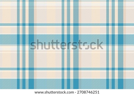 Difficult tartan textile fabric, customizable pattern check vector. Sixties texture seamless plaid background in light and white colors palette.