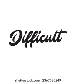 difficult text on white background.