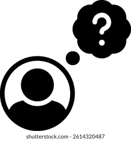 difficulties glyph icon illustration vector