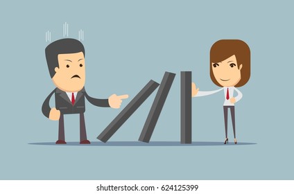 The difficulties on the road to success. Vector for use in presentations