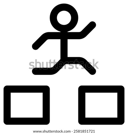 Difficulty Challenge Icon for Business Risk