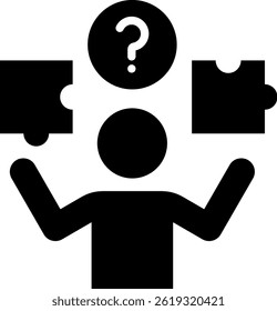 Difficulty Icon Glyph Vector Illustration