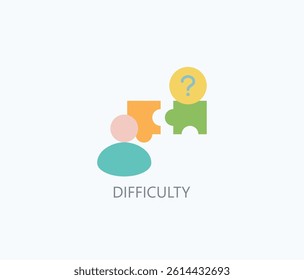 Difficulty Icon Or Logo Isolated Illustration