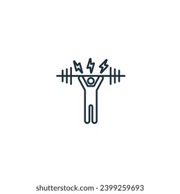 Difficulty icon. Monochrome simple sign from challenges collection. Difficulty icon for logo, templates, web design and infographics.