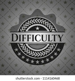 Difficulty realistic dark emblem