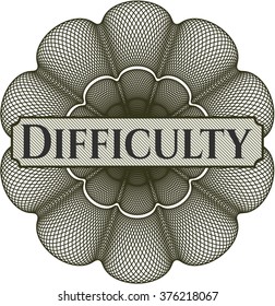 Difficulty rosette (money style emplem)