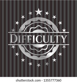 Difficulty silver shiny emblem