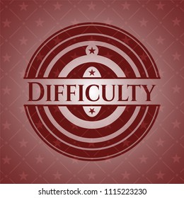  Difficulty vintage red emblem