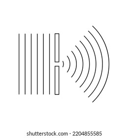 Diffraction Of Light Waves Diagram.